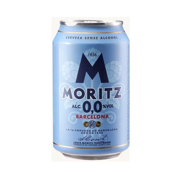 Moritz Barcelona 0.0% Alcohol Free Lager 12 x 330ml cans | Dranken.co.uk