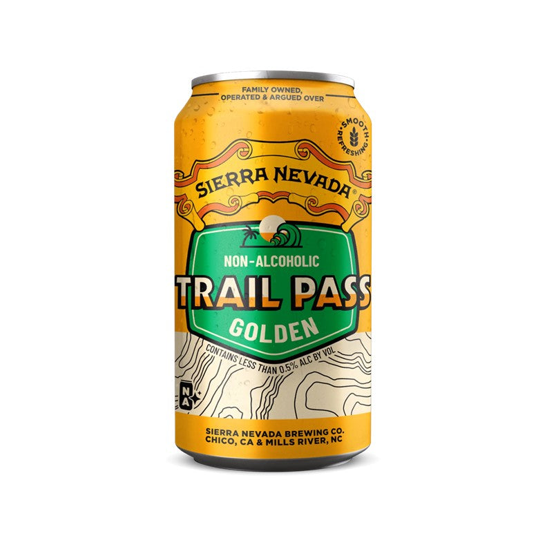 Sierra Nevada Non Alcoholic Trail Pass Golden Ale 12 x 355ml Cans